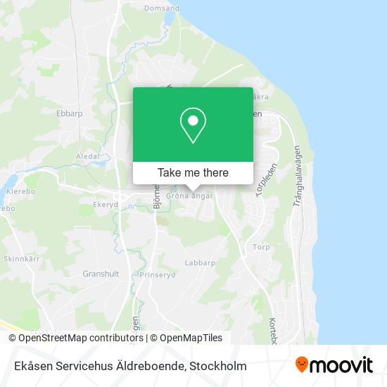 Ekåsen Servicehus Äldreboende map