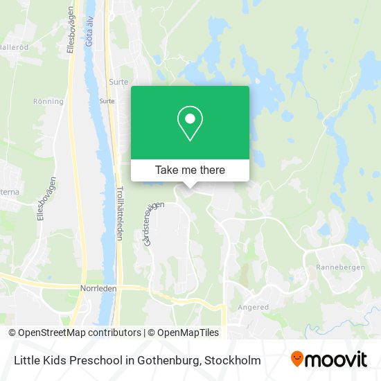 Little Kids Preschool in Gothenburg map