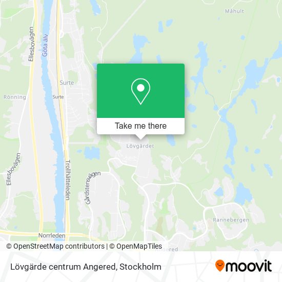 Lövgärde centrum Angered map