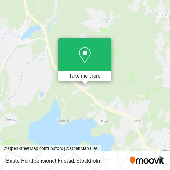 Basta Hundpensionat Fristad map