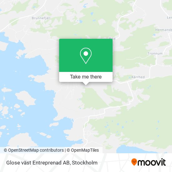 Glose väst Entreprenad AB map