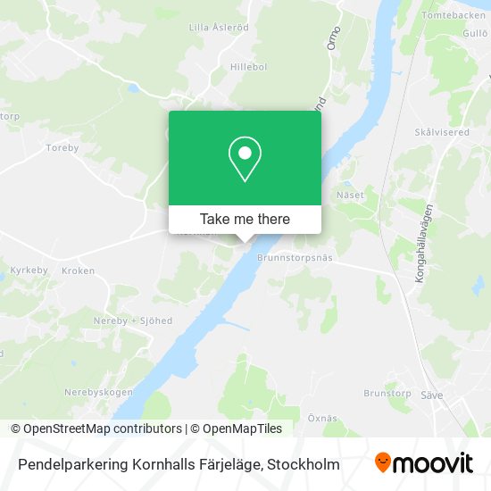 Pendelparkering Kornhalls Färjeläge map