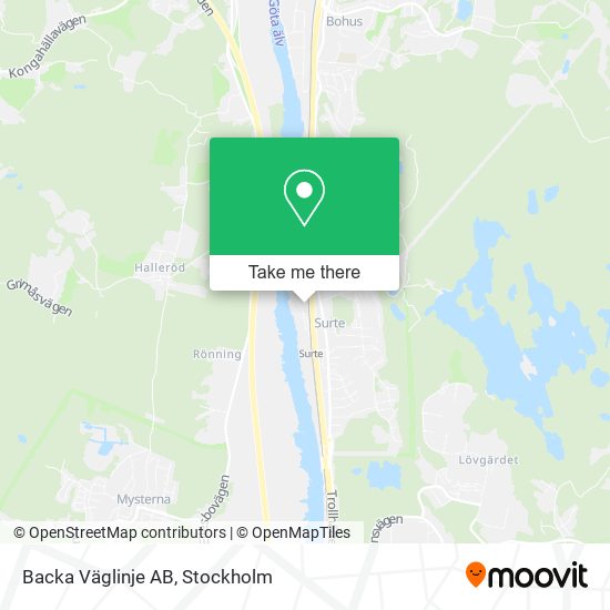 Backa Väglinje AB map