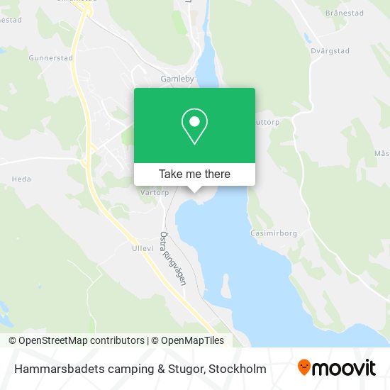 Hammarsbadets camping & Stugor map