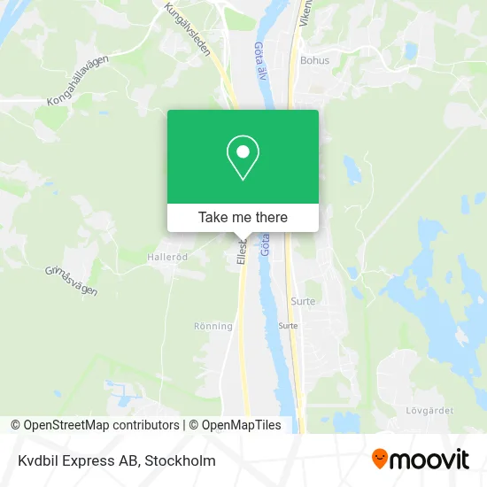 Kvdbil Express AB map