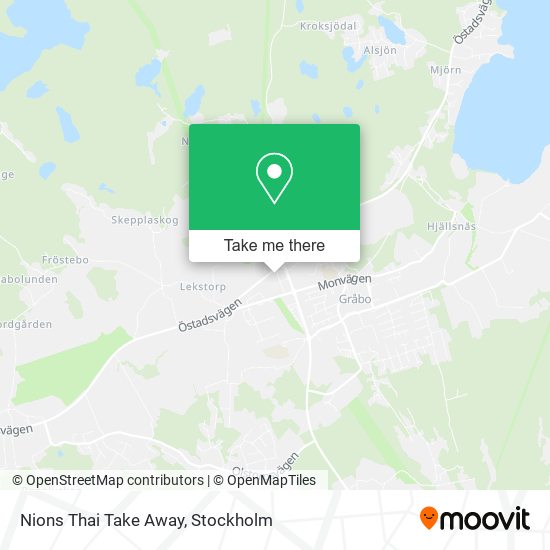 Nions Thai Take Away map