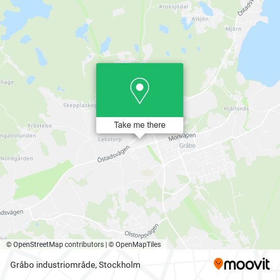 Gråbo industriområde map