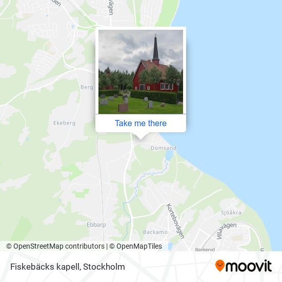 Fiskebäcks kapell map