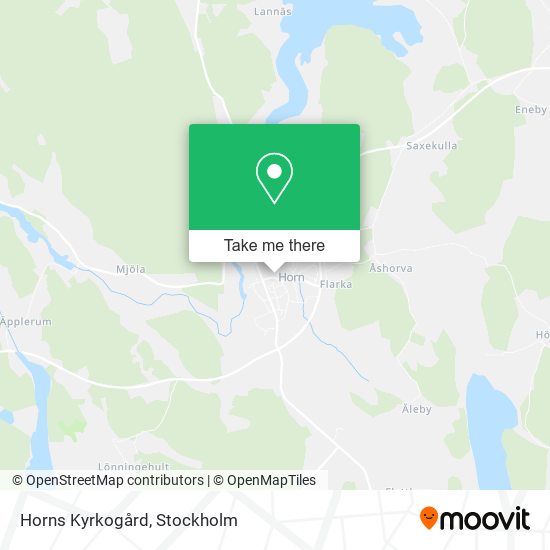 Horns Kyrkogård map