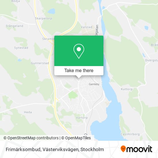 Frimärksombud, Västerviksvägen map