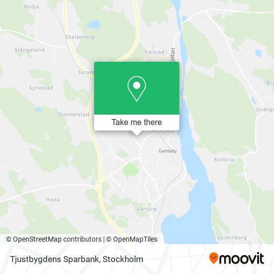 Tjustbygdens Sparbank map