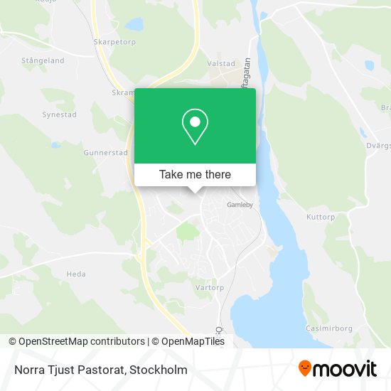 Norra Tjust Pastorat map