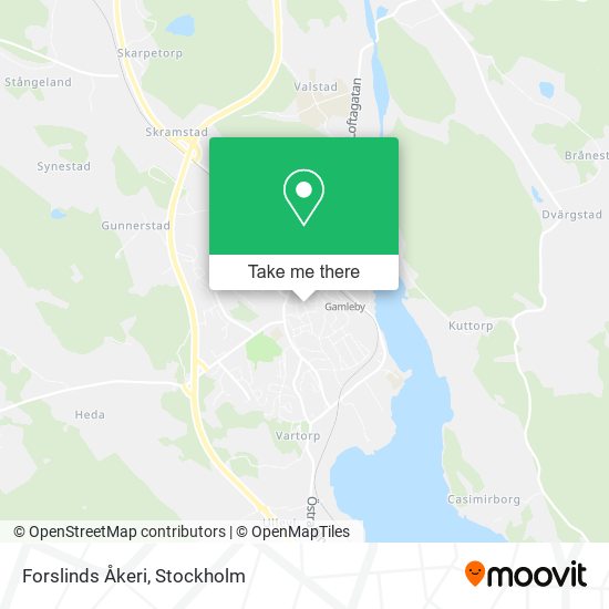 Forslinds Åkeri map