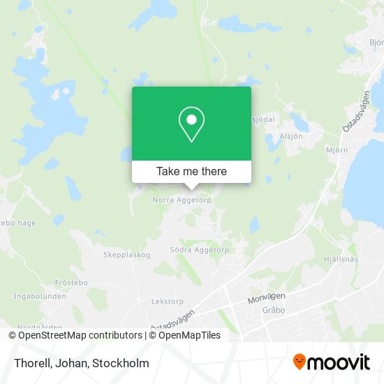 Thorell, Johan map