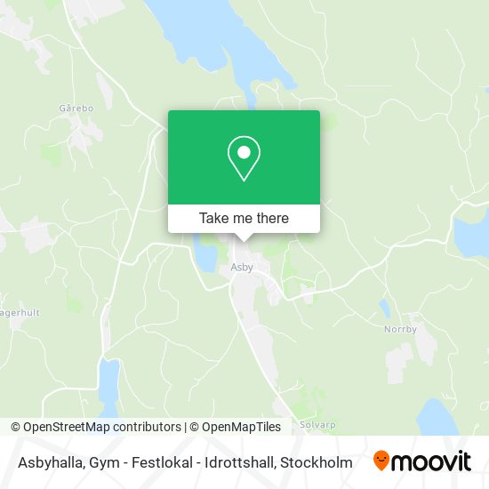 Asbyhalla, Gym - Festlokal - Idrottshall map