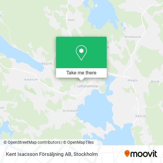 Kent Isacsson Försäljning AB map