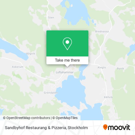 Sandbyhof Restaurang & Pizzeria map