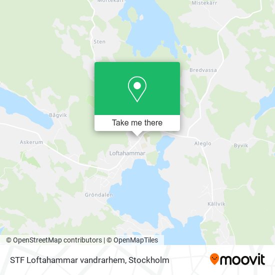 STF Loftahammar vandrarhem map