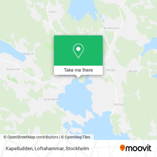 Kapelludden, Loftahammar map