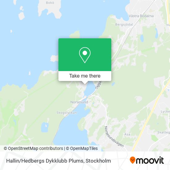 Hallin/Hedbergs Dykklubb Plums map