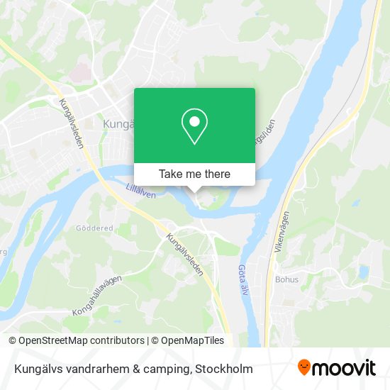 Kungälvs vandrarhem & camping map