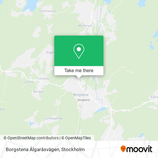 Borgstena Älgaråsvägen map