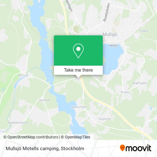 Mullsjö Motells camping map