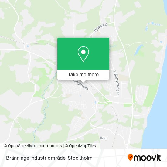 Bränninge industriområde map