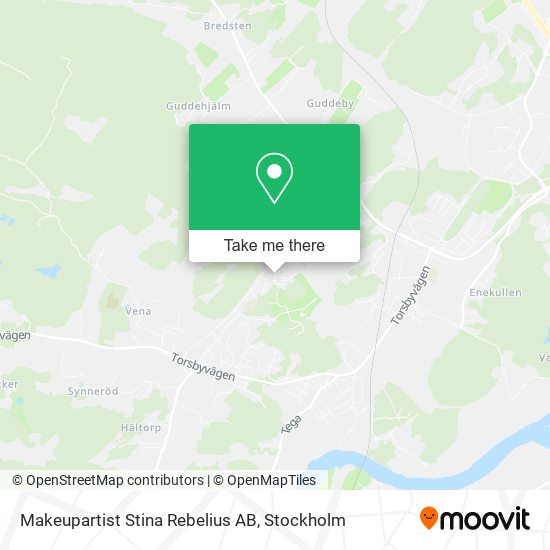 Makeupartist Stina Rebelius AB map