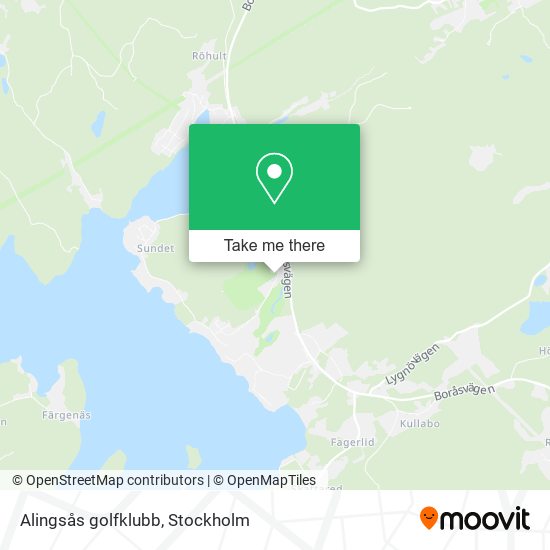 Alingsås golfklubb map