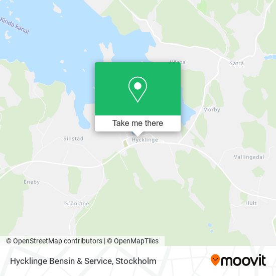 Hycklinge Bensin & Service map