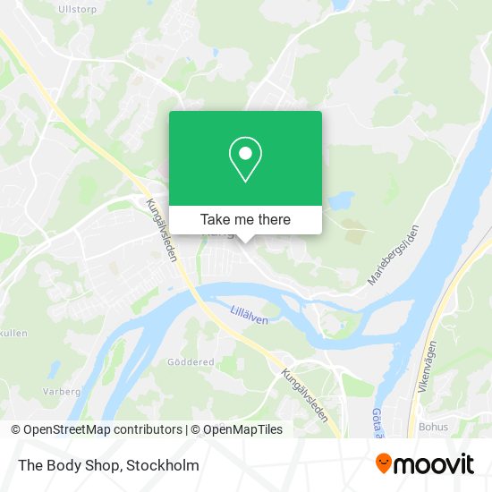 The Body Shop map