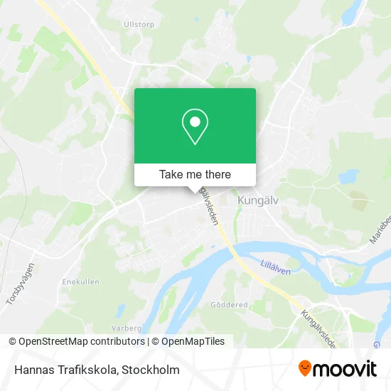 Hannas Trafikskola map