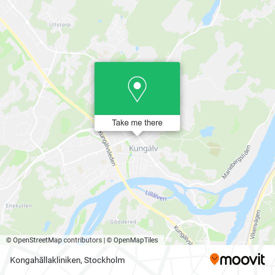Kongahãllakliniken map