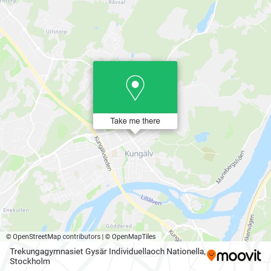 Trekungagymnasiet Gysär Individuellaoch Nationella map