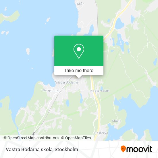 Västra Bodarna skola map