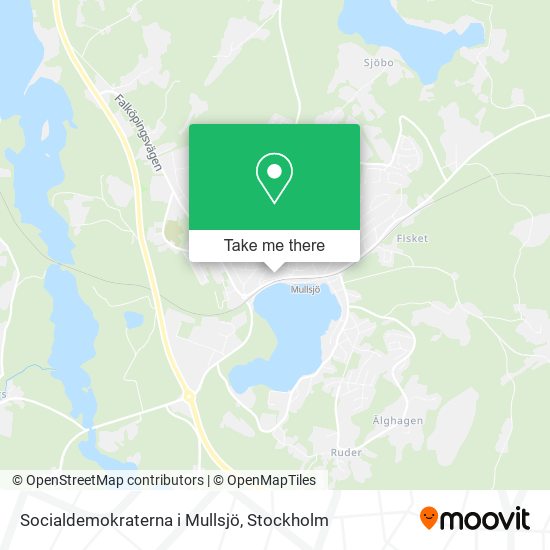 Socialdemokraterna i Mullsjö map