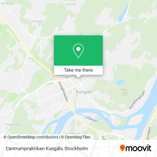 Centrumpraktiken Kungãlv map