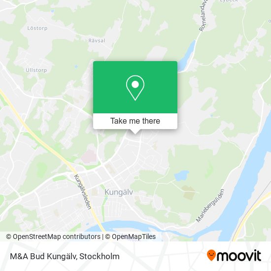 M&A Bud Kungälv map