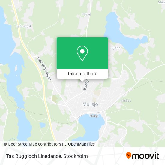 Tas Bugg och Linedance map