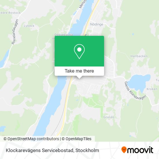 Klockarevägens Servicebostad map