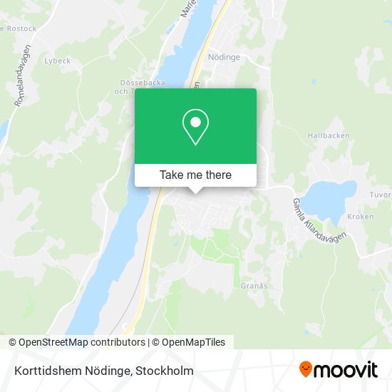 Korttidshem Nödinge map