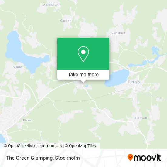 The Green Glamping map