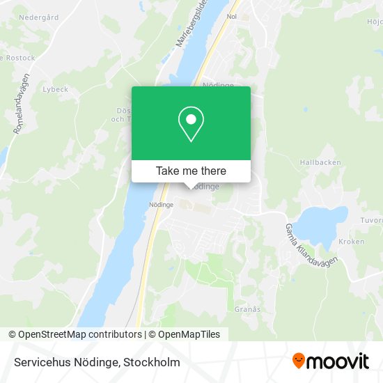 Servicehus Nödinge map