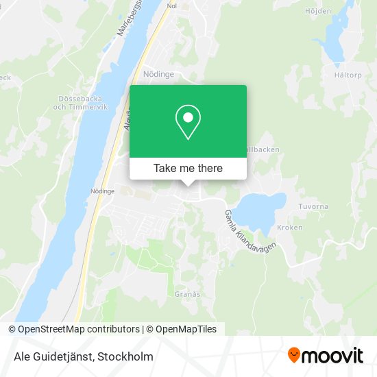 Ale Guidetjänst map