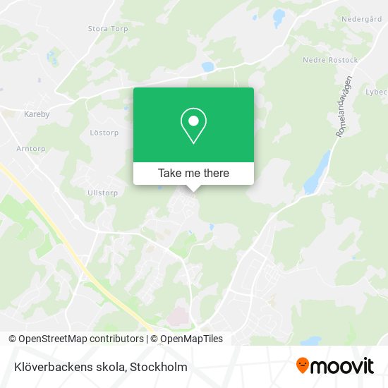 Klöverbackens skola map