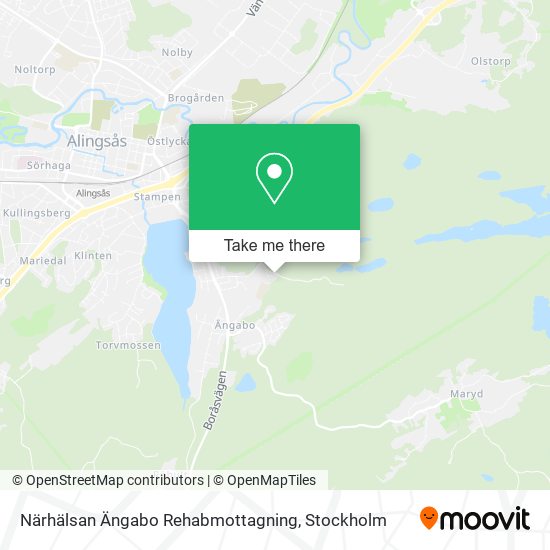 Närhälsan Ängabo Rehabmottagning map