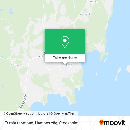 Frimärksombud, Hampes väg map