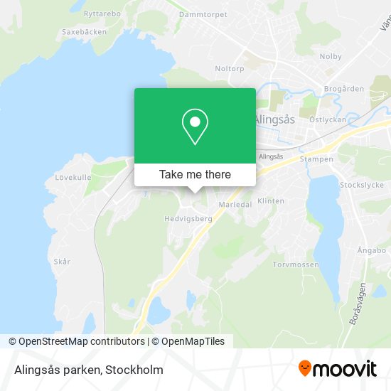 Alingsås parken map