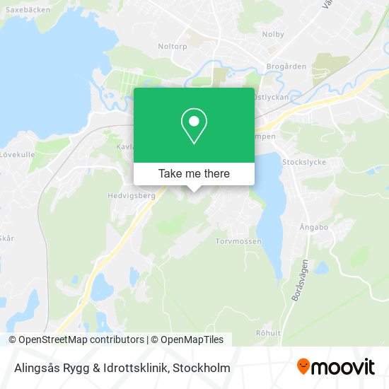 Alingsås Rygg & Idrottsklinik map